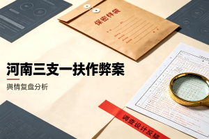 河南“三支一扶”作弊案舆情复盘分析